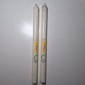 Mack-Miller‎ Baptismal Candle Co Set of 2 Candlesticks Boxes Religion Baptized